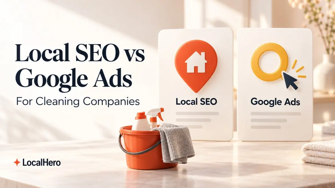 Local SEO vs Google Ads for Cleaning Companies: Which Actually Pays Back