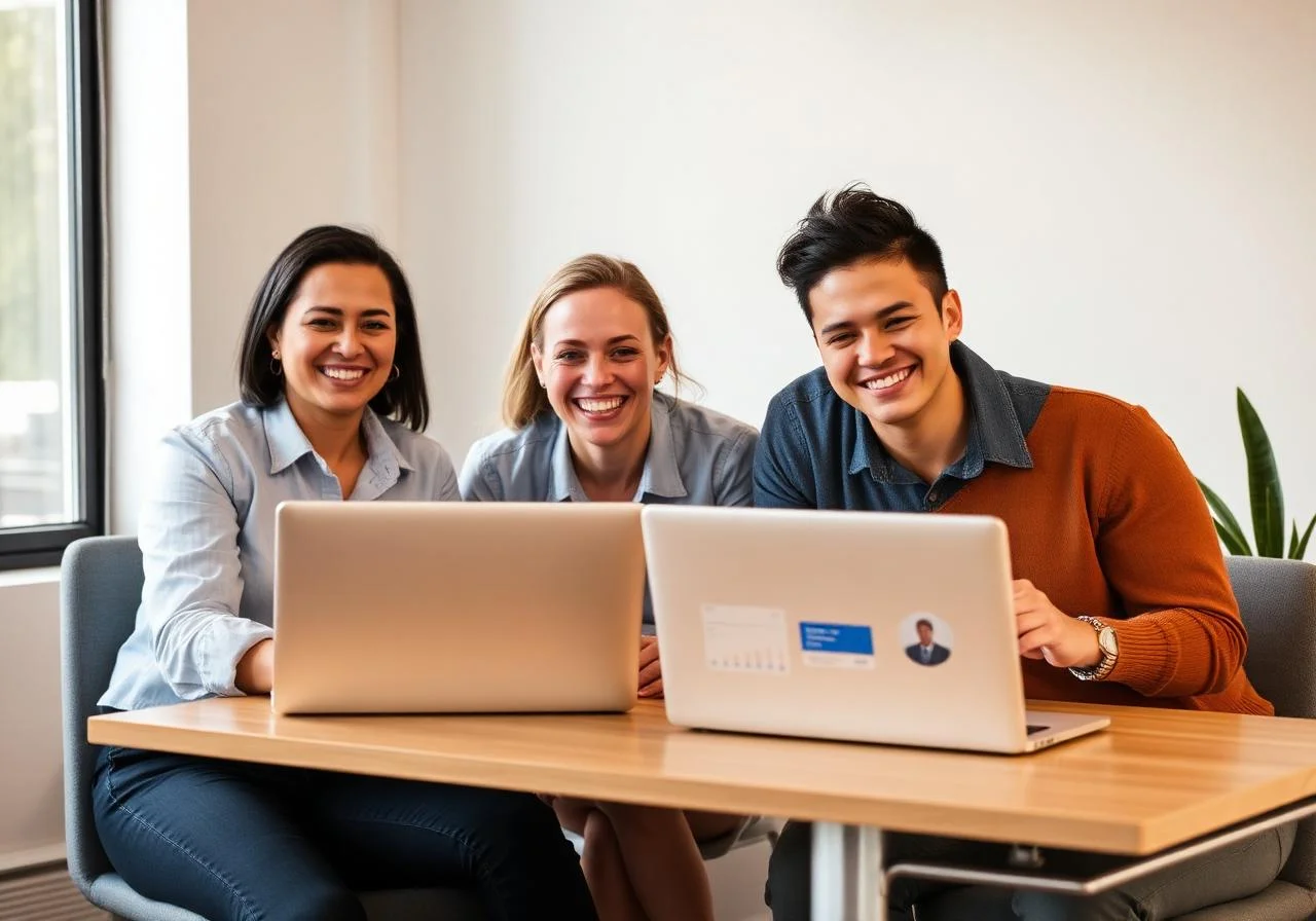 The LocalHero local SEO team collaborating on Google Maps ranking strategies