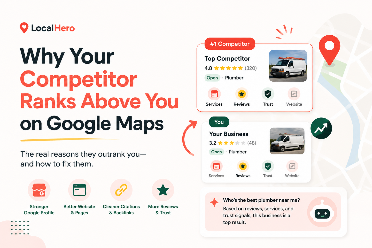 Why Your Competitor Ranks Above You on Google Maps