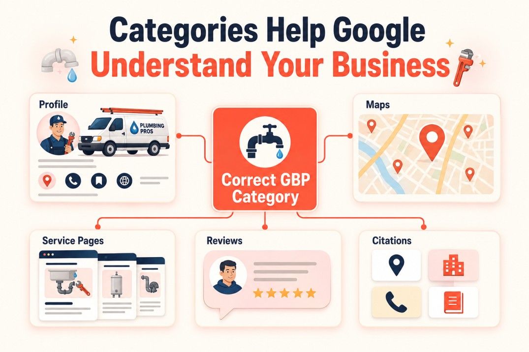 How GBP categories connect plumbers with local search visibility
