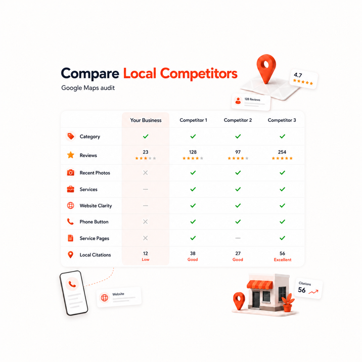 How to Compare Your Business With Local Competitors