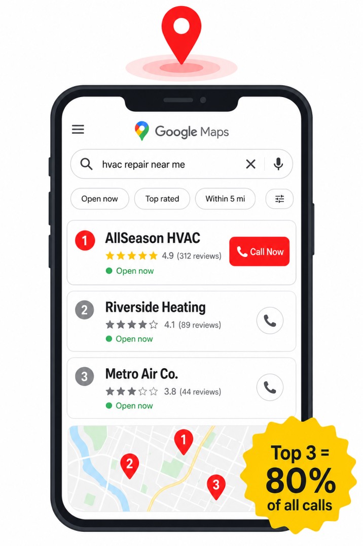 Local SEO for HVAC Companies: Get More Service Calls