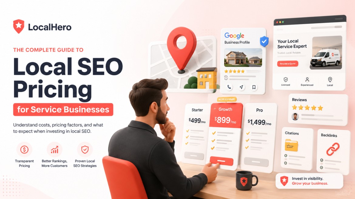 Local SEO Cost Service Business Pricing Guide (2026)